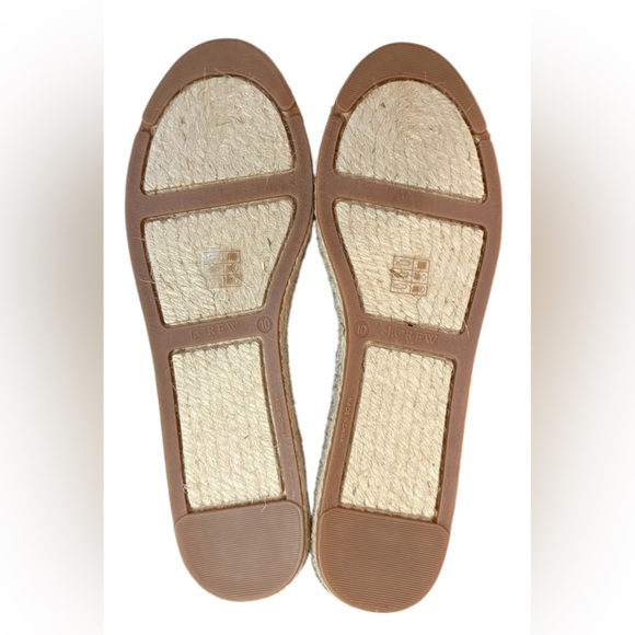 J. Crew NWOT Navy Blue and Pink Espadrille Flats Women’s Size 10 - Picture 7 of 8